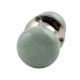 Sage Green Crackle Mortice Handle 2.25
